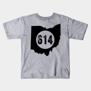 614 area code Ohio Columbus Kids T-Shirt